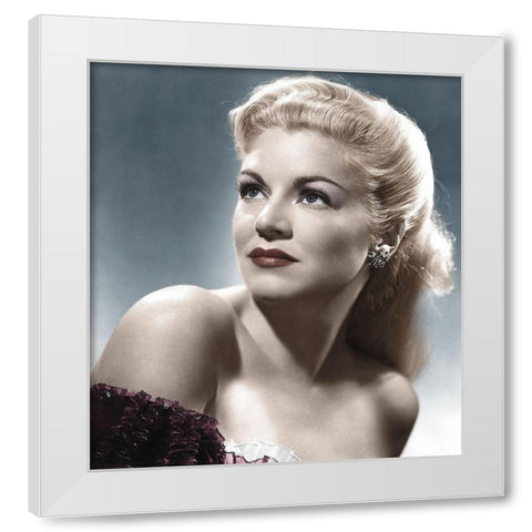 Claire Trevor White Modern Wood Framed Art Print by Hollywood Photo Archive