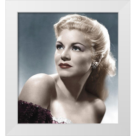 Claire Trevor White Modern Wood Framed Art Print by Hollywood Photo Archive