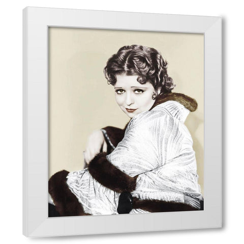 Clara Bow - The Savage White Modern Wood Framed Art Print by Hollywood Photo Archive