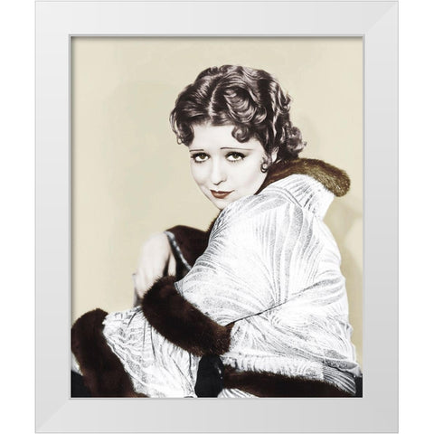 Clara Bow - The Savage White Modern Wood Framed Art Print by Hollywood Photo Archive