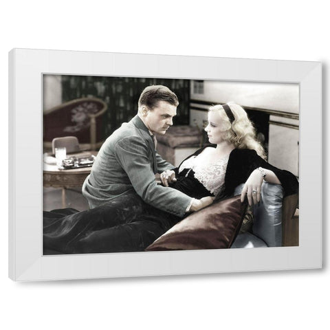 James Cagney - Winner Take All White Modern Wood Framed Art Print by Hollywood Photo Archive