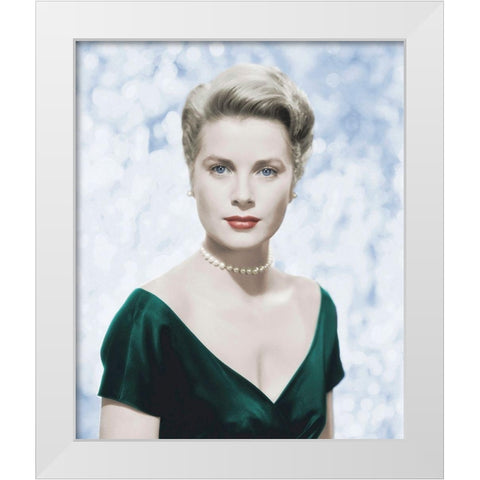 Grace Kelly - The Country Girl White Modern Wood Framed Art Print by Hollywood Photo Archive