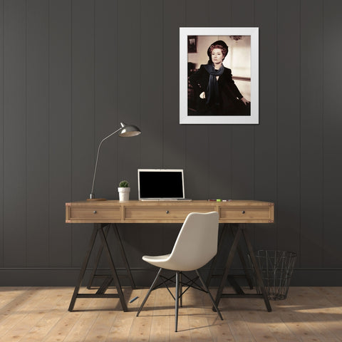 Greer Garson - Blossoms in the Dust White Modern Wood Framed Art Print by Hollywood Photo Archive