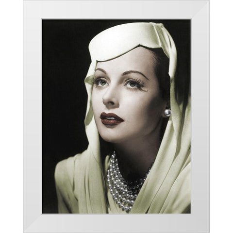Hedy Lamarr  - Conspirators White Modern Wood Framed Art Print by Hollywood Photo Archive