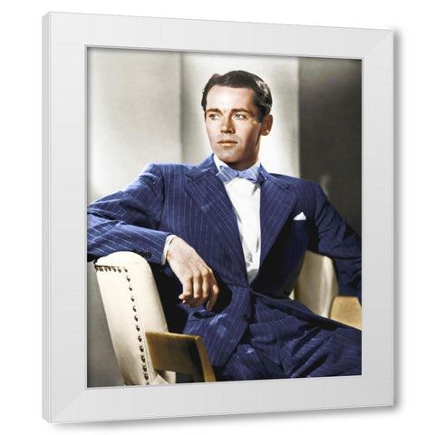 Henry Fonda White Modern Wood Framed Art Print by Hollywood Photo Archive
