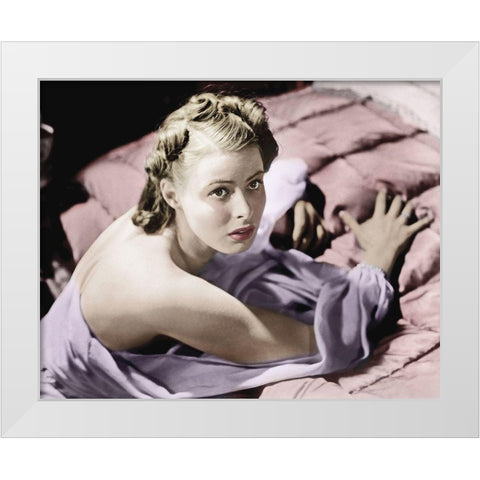Ingrid Bergman White Modern Wood Framed Art Print by Hollywood Photo Archive