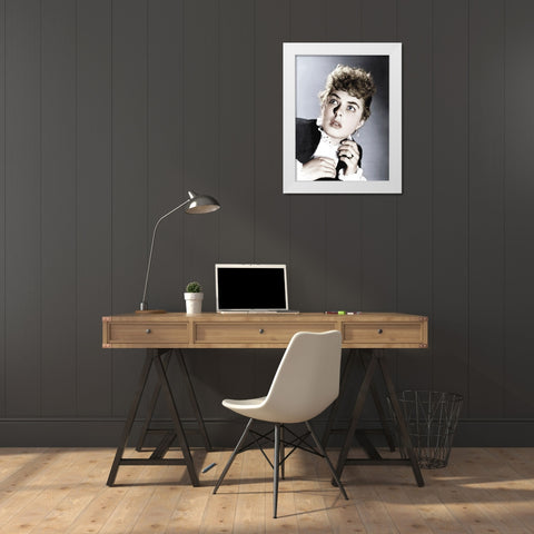 Ingrid Bergman - Gaslight White Modern Wood Framed Art Print by Hollywood Photo Archive