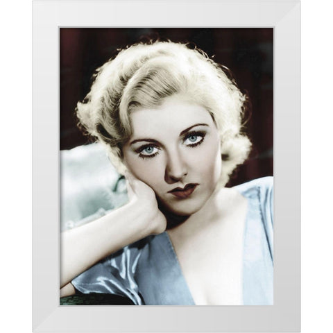Jacquelyn Allen White Modern Wood Framed Art Print by Hollywood Photo Archive