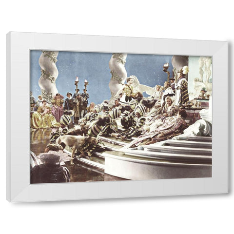 James Cagney White Modern Wood Framed Art Print by Hollywood Photo Archive