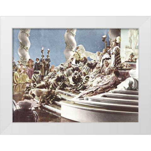 James Cagney White Modern Wood Framed Art Print by Hollywood Photo Archive