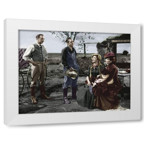 Katharine Hepburn - The Sea of Grass White Modern Wood Framed Art Print by Hollywood Photo Archive