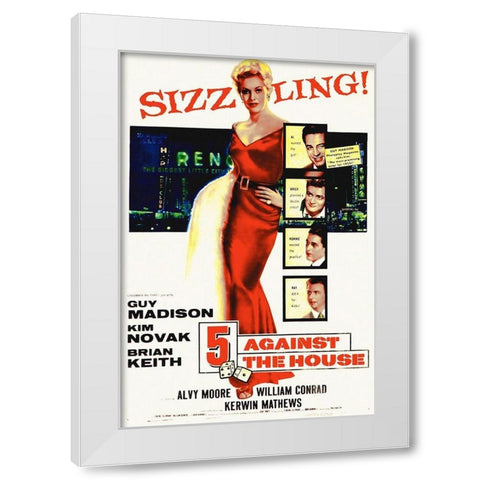 Against The House White Modern Wood Framed Art Print by Hollywood Photo Archive