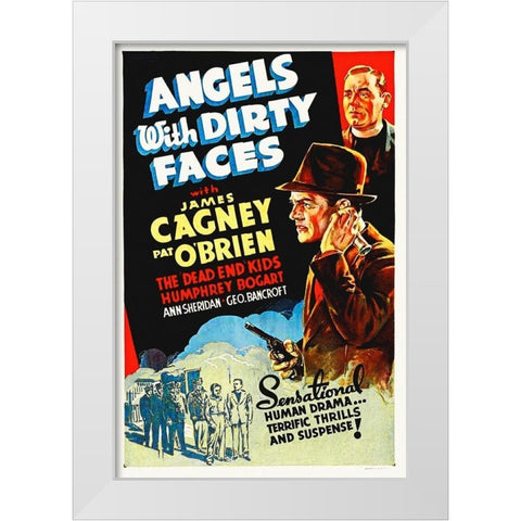 Angels With Dirty Faces White Modern Wood Framed Art Print by Hollywood Photo Archive
