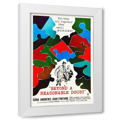Beyond A Reasonable Doubt White Modern Wood Framed Art Print by Hollywood Photo Archive