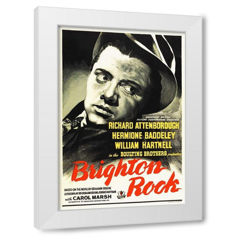 Brighton Rock White Modern Wood Framed Art Print by Hollywood Photo Archive