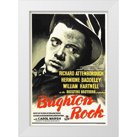 Brighton Rock White Modern Wood Framed Art Print by Hollywood Photo Archive