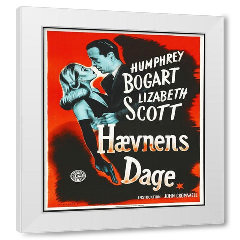 Danish - Dead Reckoning White Modern Wood Framed Art Print by Hollywood Photo Archive