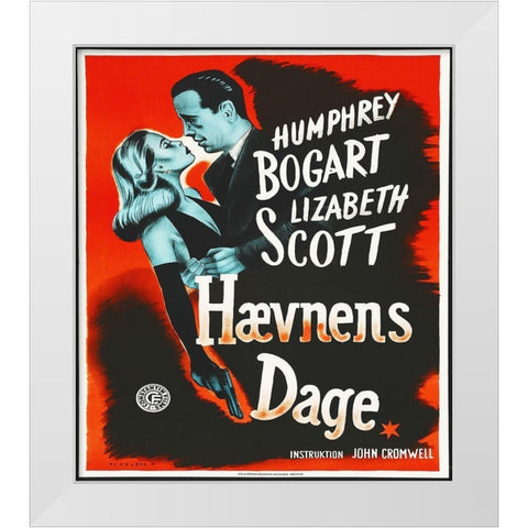 Danish - Dead Reckoning White Modern Wood Framed Art Print by Hollywood Photo Archive