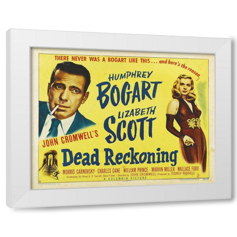 Dead Reckoning White Modern Wood Framed Art Print by Hollywood Photo Archive