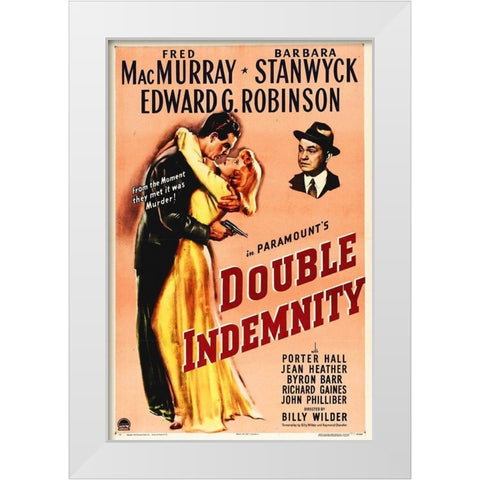 Double Indemnity White Modern Wood Framed Art Print by Hollywood Photo Archive