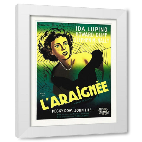 French - Women in Hiding White Modern Wood Framed Art Print by Hollywood Photo Archive