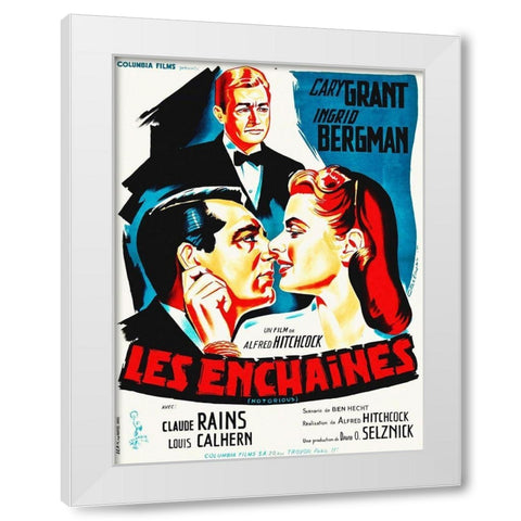 French Notorious White Modern Wood Framed Art Print by Hollywood Photo Archive