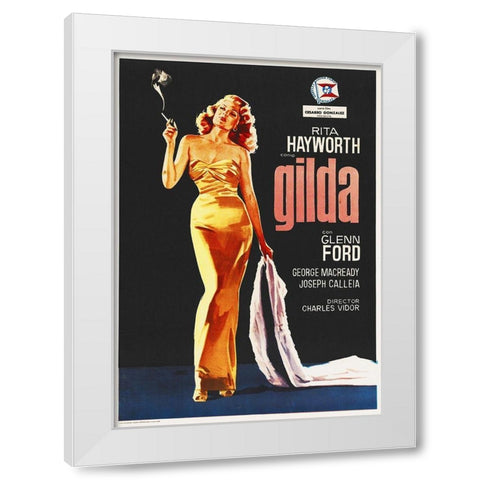 Gilda White Modern Wood Framed Art Print by Hollywood Photo Archive