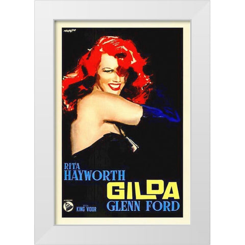 Gilda White Modern Wood Framed Art Print by Hollywood Photo Archive