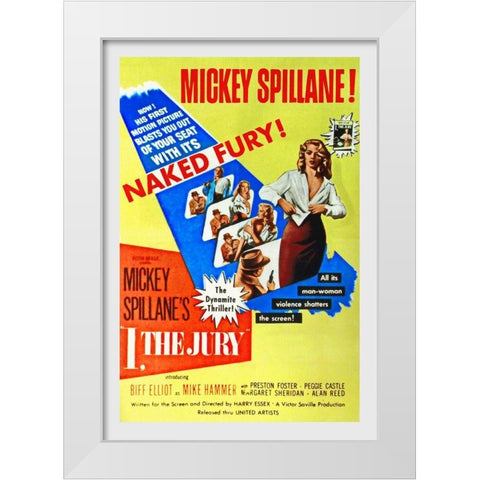 I, The Jury White Modern Wood Framed Art Print by Hollywood Photo Archive
