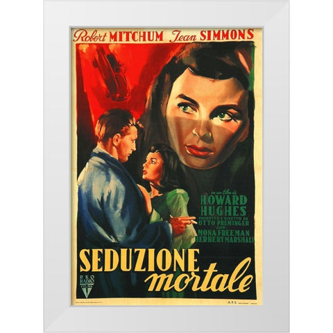 Italian - Angel Face White Modern Wood Framed Art Print by Hollywood Photo Archive