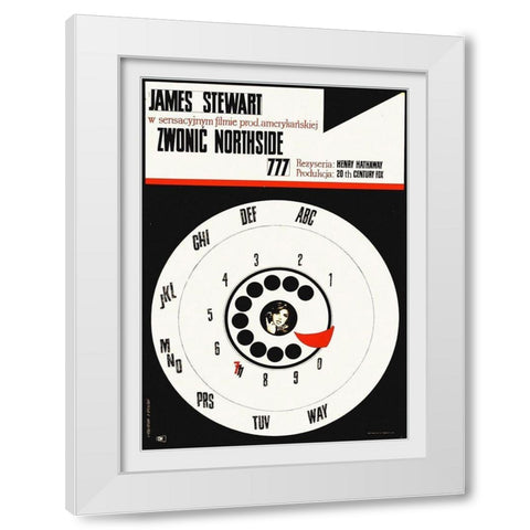 Polish - Call Northside 777 White Modern Wood Framed Art Print by Hollywood Photo Archive