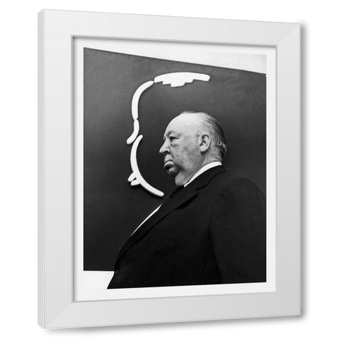 Promotional Still - Alfred Hitchcock White Modern Wood Framed Art Print by Hollywood Photo Archive