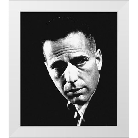 Promotional Still - Humphrey Bogart - High Sierra White Modern Wood Framed Art Print by Hollywood Photo Archive