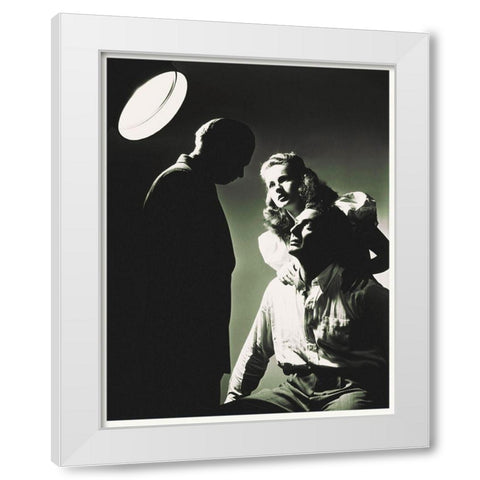 Promotional Still - Kiss Of Death White Modern Wood Framed Art Print by Hollywood Photo Archive