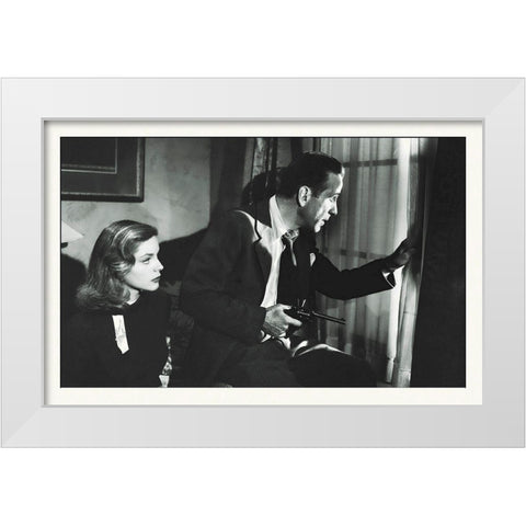 Promotional Still - The Big Sleep White Modern Wood Framed Art Print by Hollywood Photo Archive