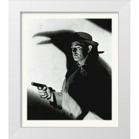 Promotional Still - This Gun For Hire White Modern Wood Framed Art Print by Hollywood Photo Archive