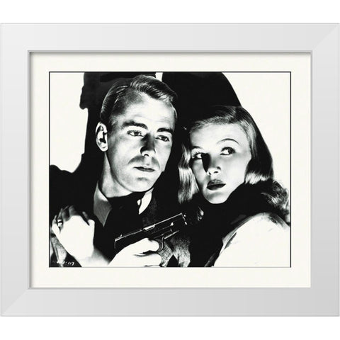 Promotional Still - This Gun For Hire White Modern Wood Framed Art Print by Hollywood Photo Archive