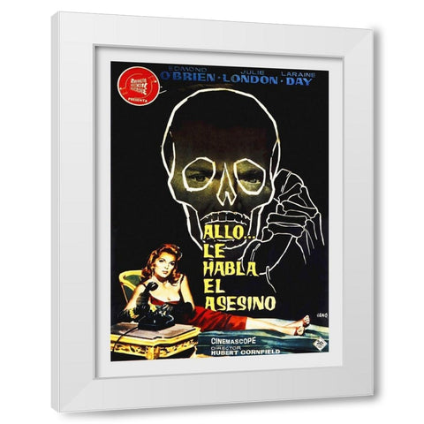 Spanish - The Third Voice White Modern Wood Framed Art Print by Hollywood Photo Archive