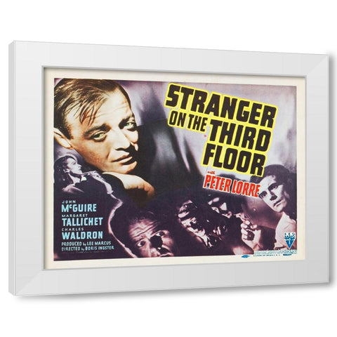 Stranger On The Third Floor White Modern Wood Framed Art Print by Hollywood Photo Archive