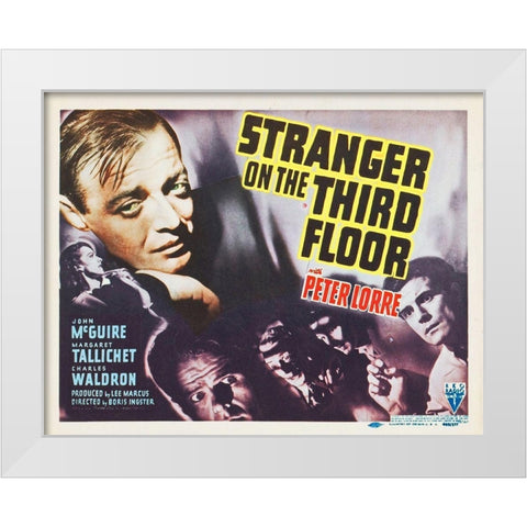 Stranger On The Third Floor White Modern Wood Framed Art Print by Hollywood Photo Archive