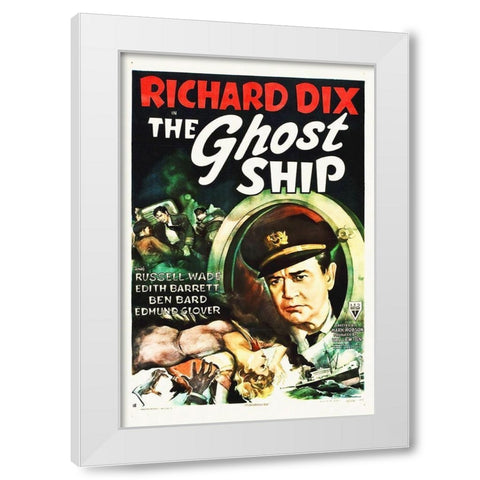 The Ghost Ship White Modern Wood Framed Art Print by Hollywood Photo Archive