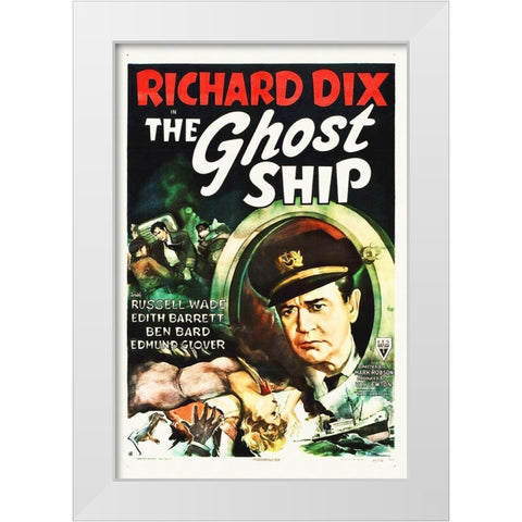 The Ghost Ship White Modern Wood Framed Art Print by Hollywood Photo Archive