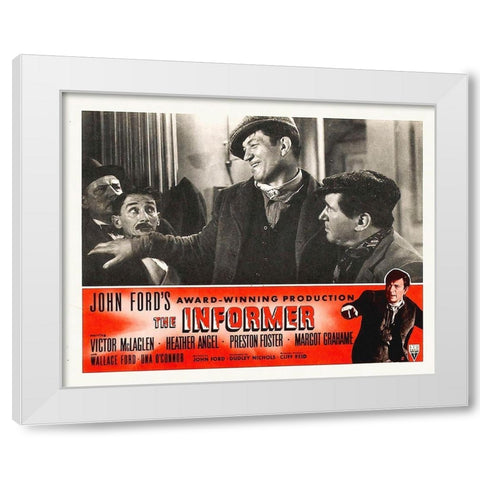 The Informer White Modern Wood Framed Art Print by Hollywood Photo Archive