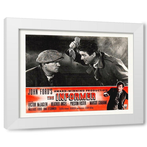 The Informer White Modern Wood Framed Art Print by Hollywood Photo Archive