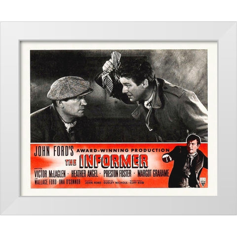 The Informer White Modern Wood Framed Art Print by Hollywood Photo Archive