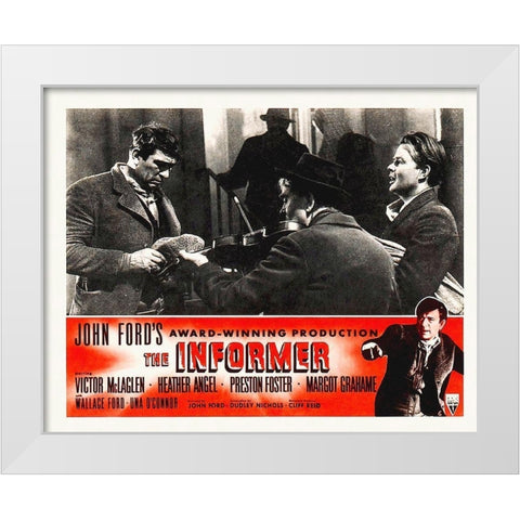 The Informer White Modern Wood Framed Art Print by Hollywood Photo Archive