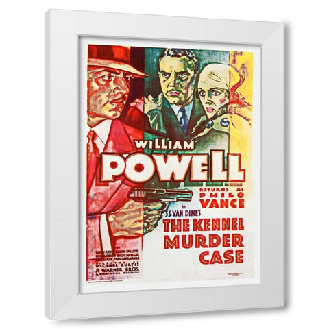 The Kennel Murder Case White Modern Wood Framed Art Print by Hollywood Photo Archive