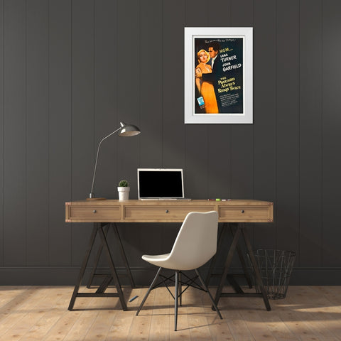 The Postman Always Rings Twice White Modern Wood Framed Art Print by Hollywood Photo Archive