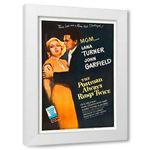 The Postman Always Rings Twice White Modern Wood Framed Art Print by Hollywood Photo Archive