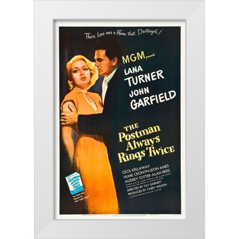 The Postman Always Rings Twice White Modern Wood Framed Art Print by Hollywood Photo Archive